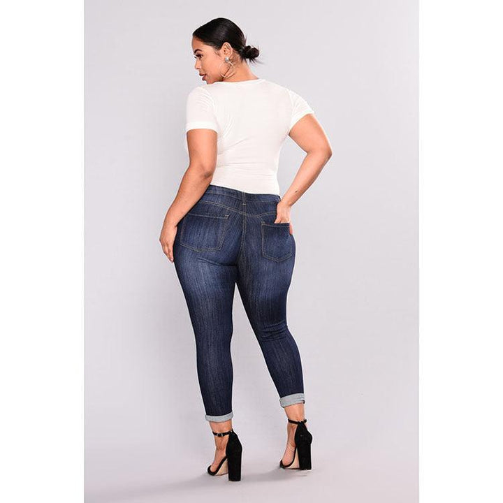 Ripped stretch jeans-THAT FASHION STORE