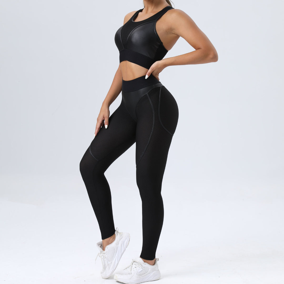 Skinny Yoga Pants Patchwork Sexy Sports Hip-lifting Trousers Fitness-THAT FASHION STORE