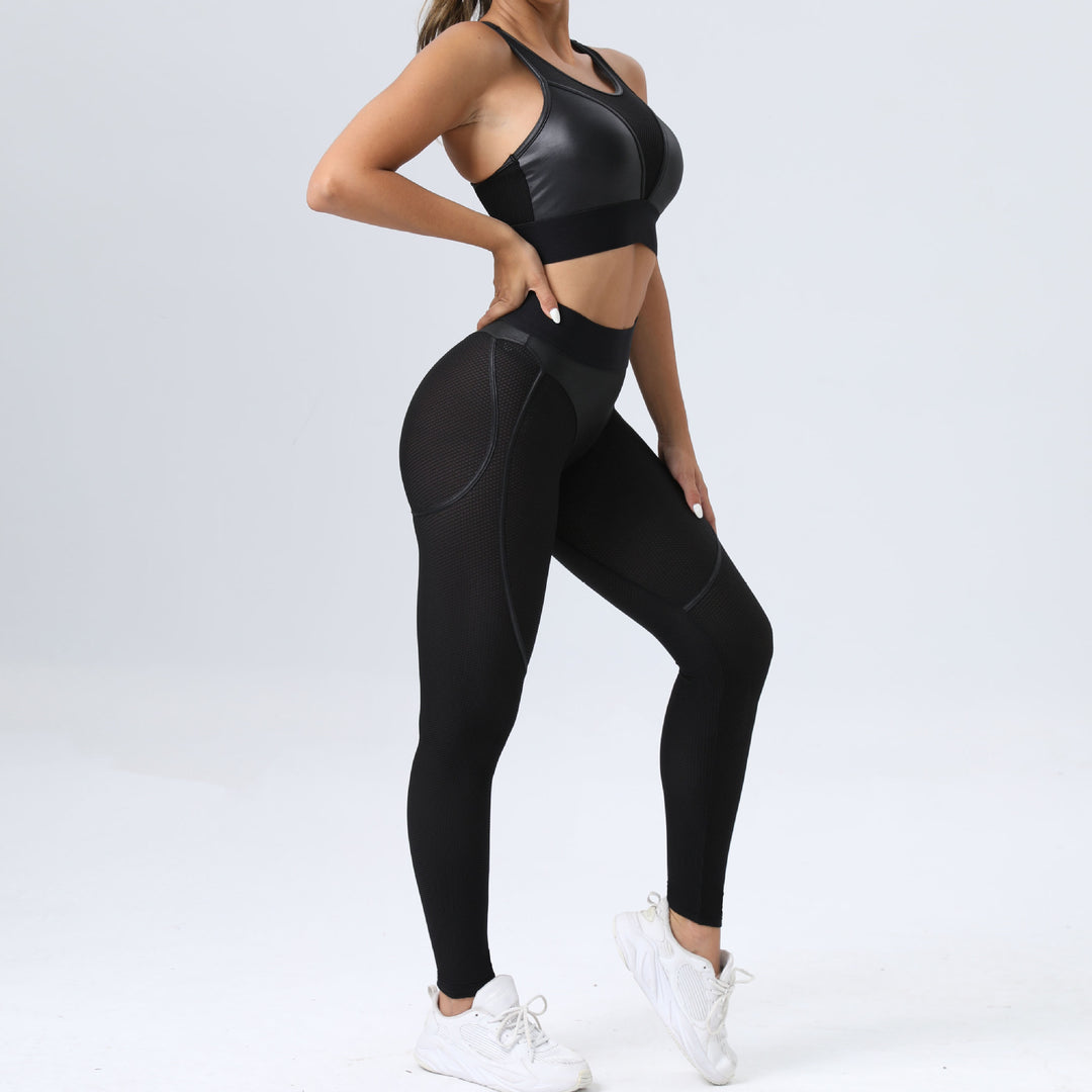 Skinny Yoga Pants Patchwork Sexy Sports Hip-lifting Trousers Fitness-THAT FASHION STORE