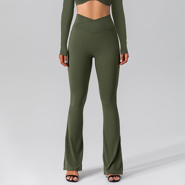 Stretch Yoga Bell-bottom Pants-THAT FASHION STORE