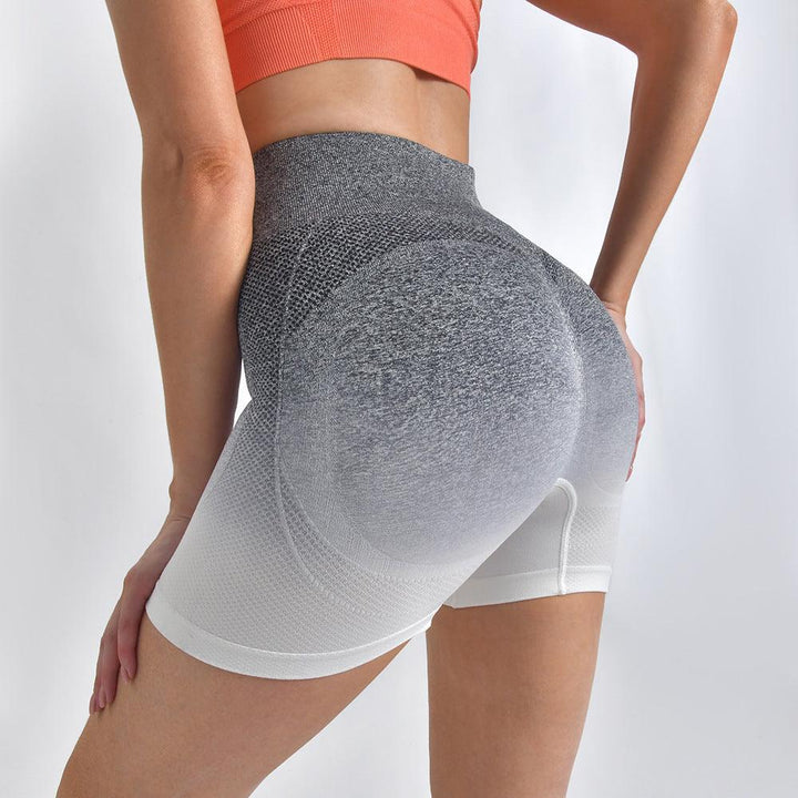 Striped Yoga Shorts High Waist Hip-lifting Tight Pants For Women Running Fitness Sports Leggings-THAT FASHION STORE