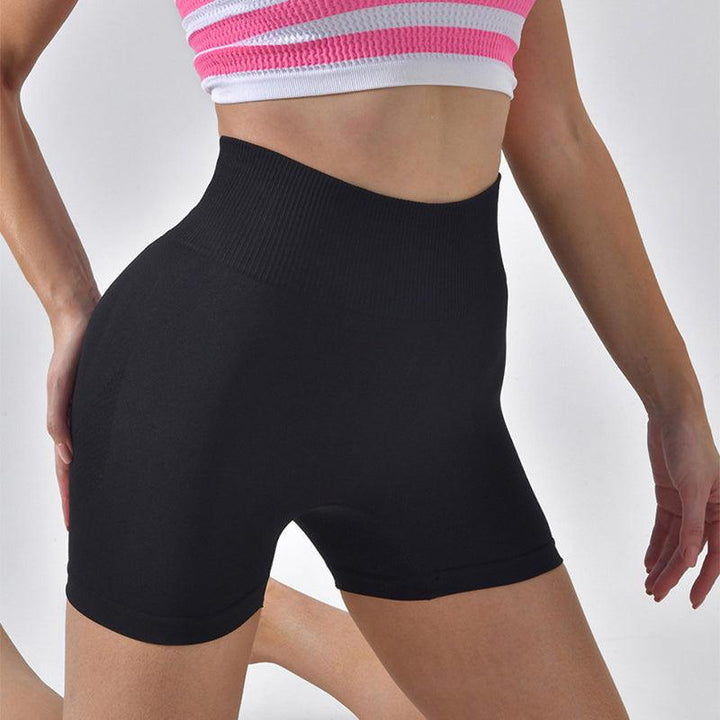 Striped Yoga Shorts High Waist Hip-lifting Tight Pants For Women Running Fitness Sports Leggings-THAT FASHION STORE