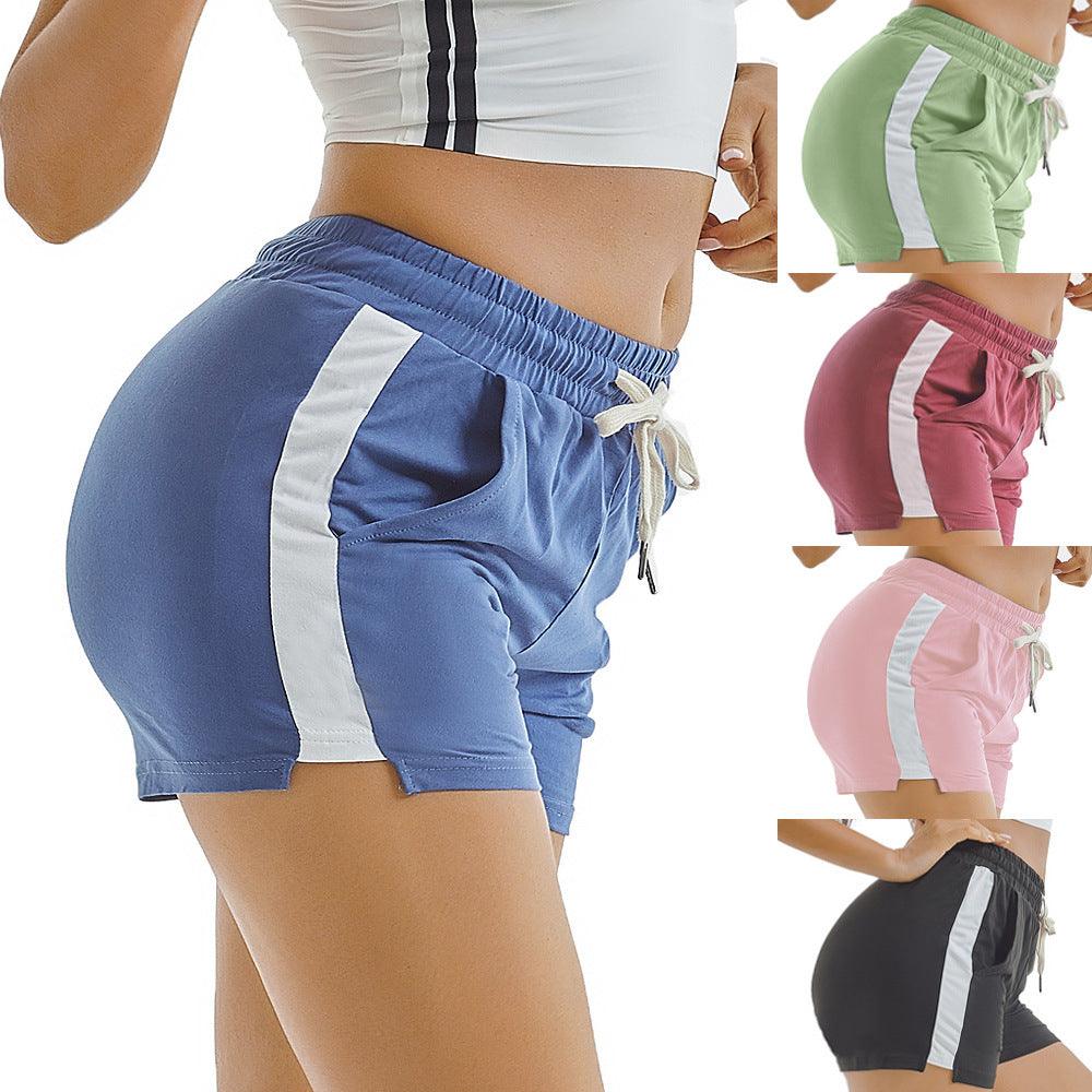 Summer Sports Shorts Gym Running Women Cycling Drawstring Shorts Workout-THAT FASHION STORE