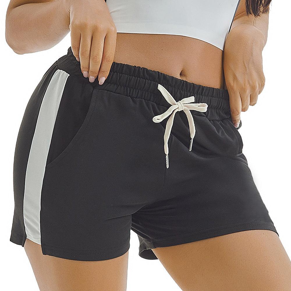 Summer Sports Shorts Gym Running Women Cycling Drawstring Shorts Workout-THAT FASHION STORE