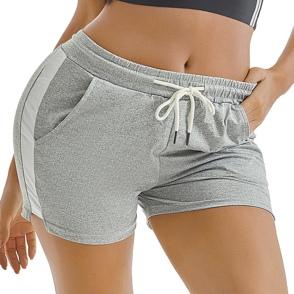 Summer Sports Shorts Gym Running Women Cycling Drawstring Shorts Workout-THAT FASHION STORE