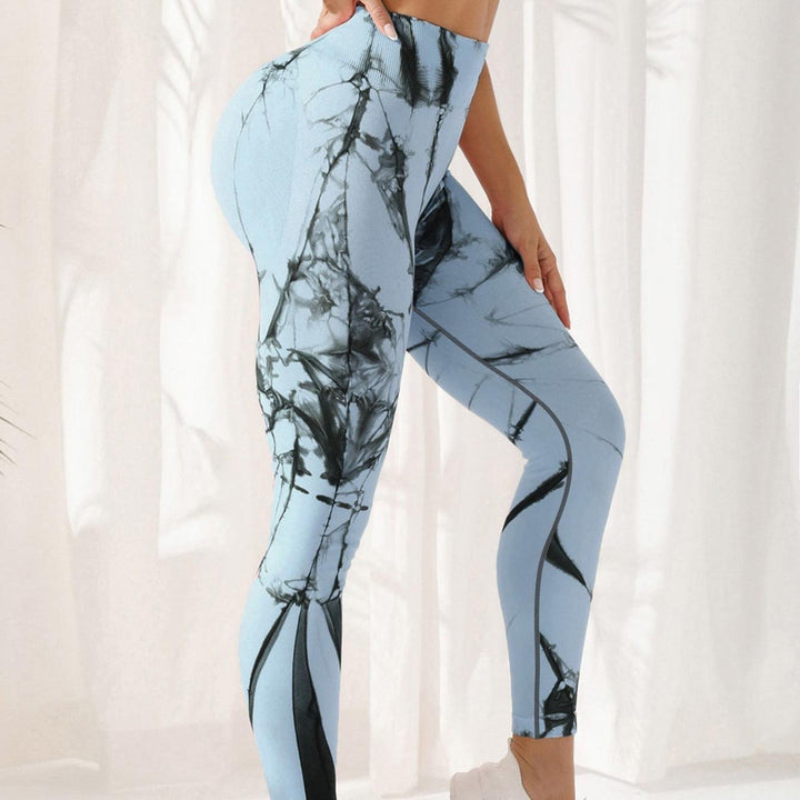 Tie-dye Leggings Spandex Yoga Pants Women's High Waist-THAT FASHION STORE