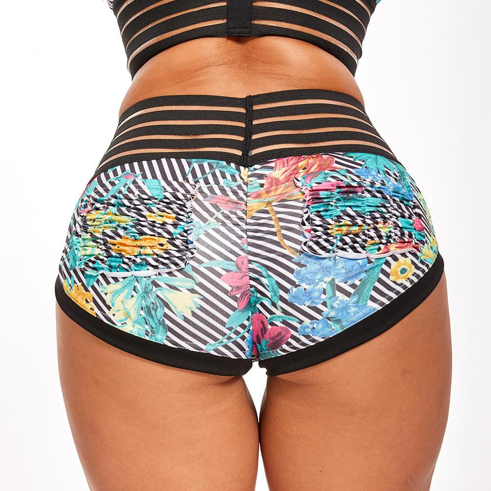 Tie-Dye Printed Sexy Fitness Sports Slim Yoga Shorts Women-THAT FASHION STORE