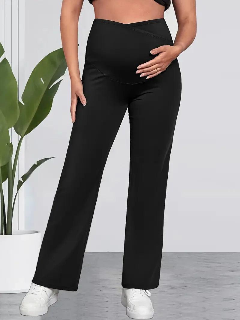 Women'S European And American Pregnant Women'S Clothing, Adjustable Pregnant Women'S Pants, Cropped Pants, Casual-THAT FASHION STORE