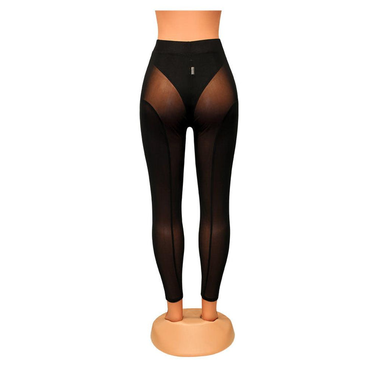 Women's Fashion Skinny Mesh See-through Leggings-THAT FASHION STORE