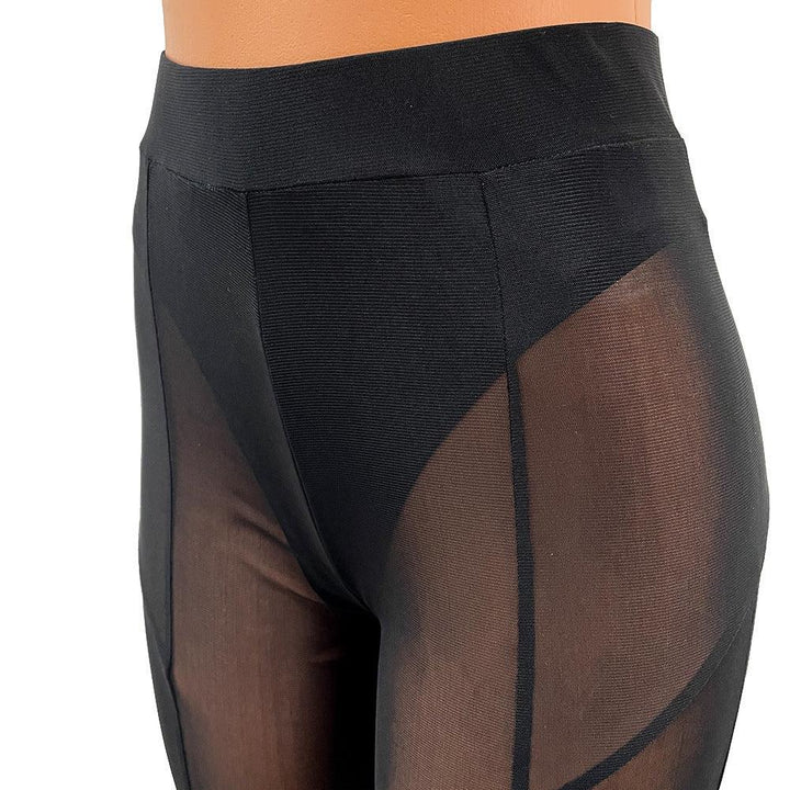 Women's Fashion Skinny Mesh See-through Leggings-THAT FASHION STORE