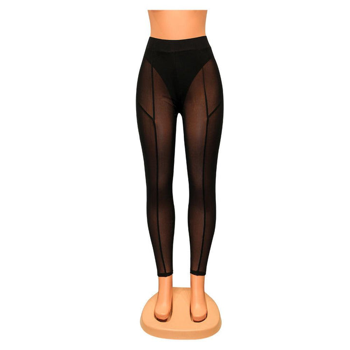 Women's Fashion Skinny Mesh See-through Leggings-THAT FASHION STORE