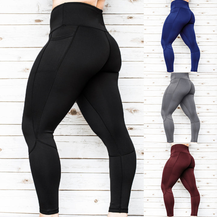 Women's High Waist Pure Color Leggings-THAT FASHION STORE