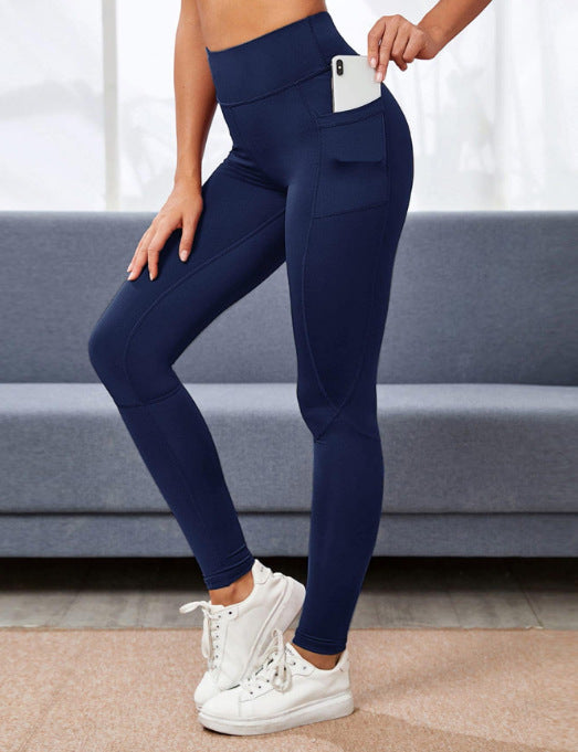 Women's High Waist Pure Color Leggings-THAT FASHION STORE