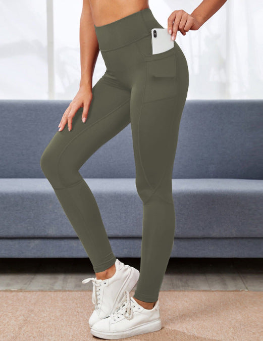 Women's High Waist Pure Color Leggings-THAT FASHION STORE