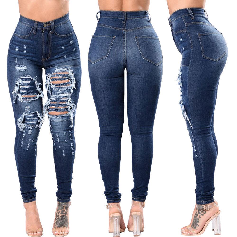 Women's ripped jeans-THAT FASHION STORE