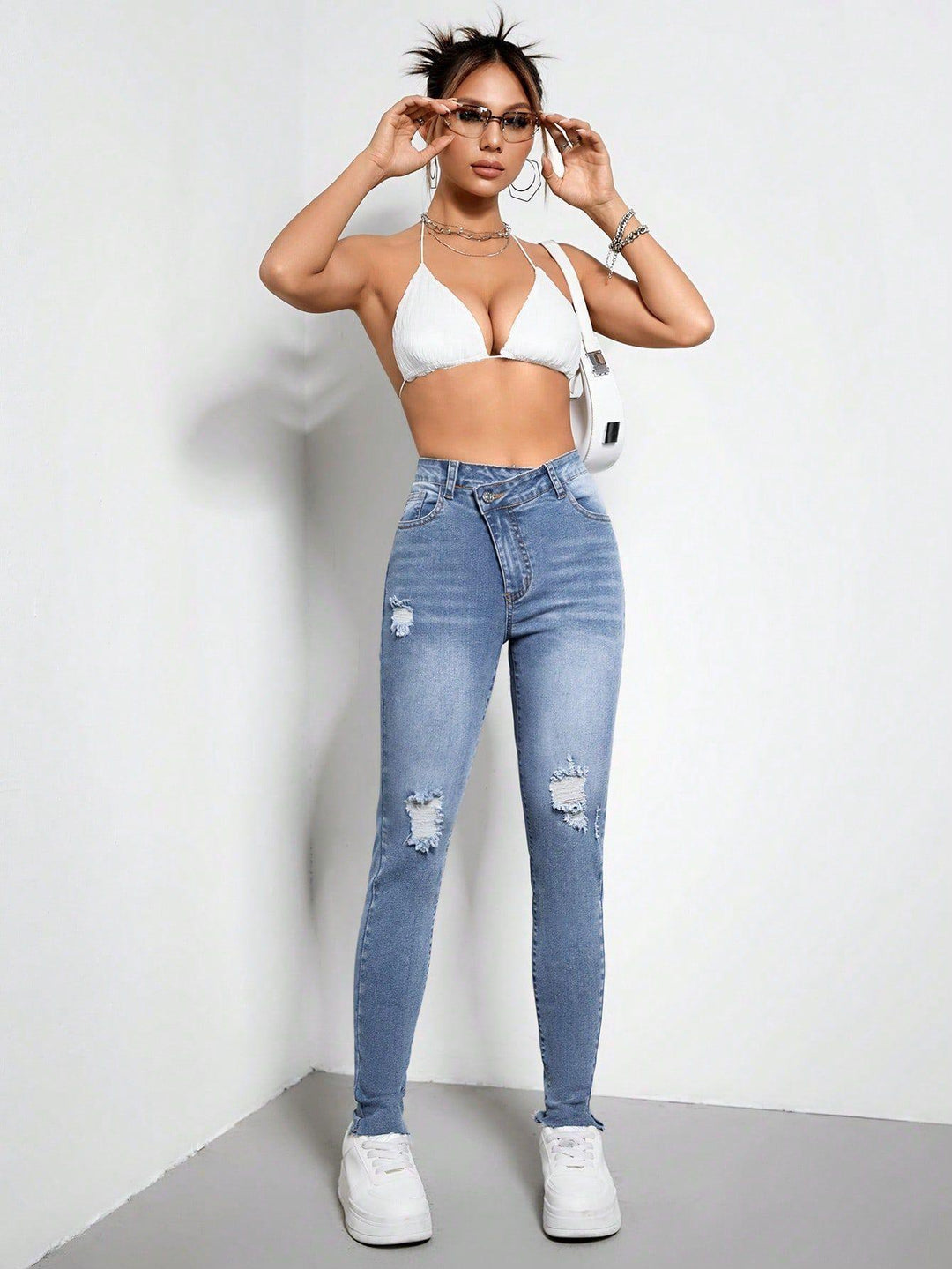 Women's Slim Fit Skinny Jeans-THAT FASHION STORE