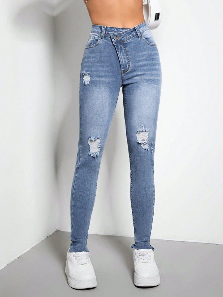 Women's Slim Fit Skinny Jeans-THAT FASHION STORE