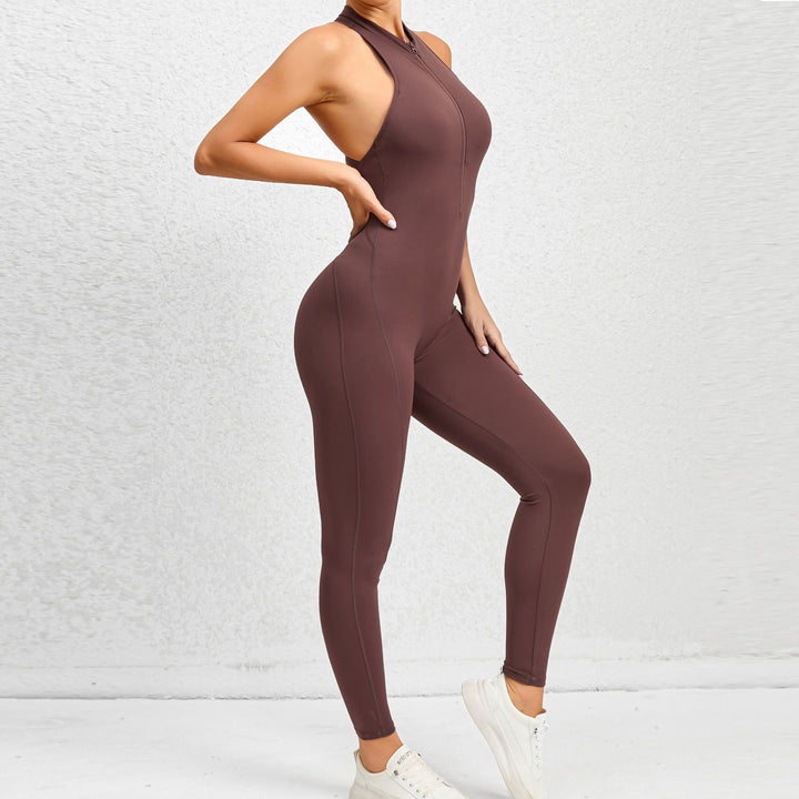 Women's Zipper Aerial Yoga Jumpsuit-THAT FASHION STORE