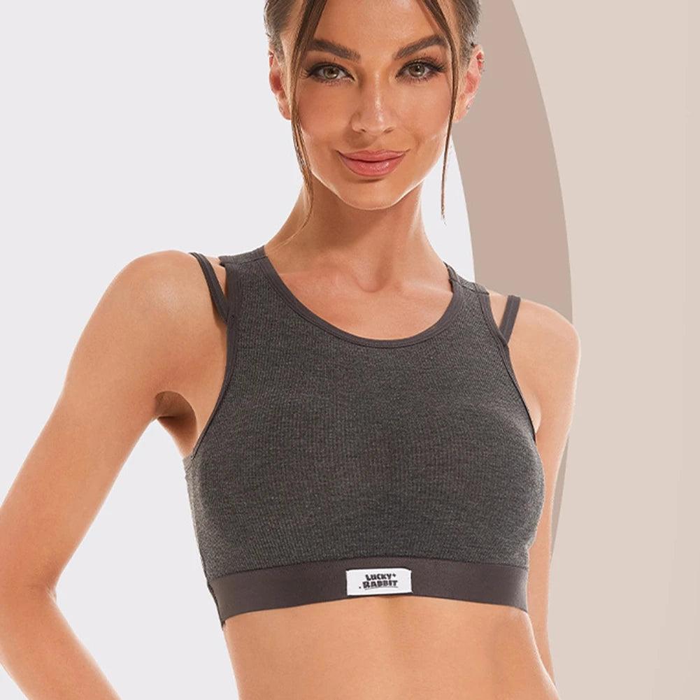 Womens Back Underwear Integrated Bra Set With Chest Padded Yoga Sports Bra Set-THAT FASHION STORE