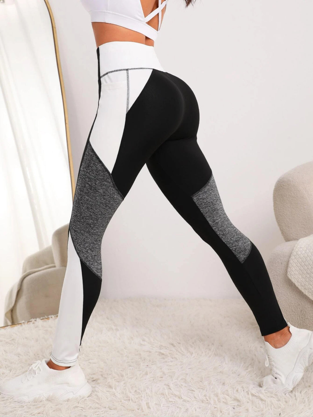 Yoga Pants European And American Stitching Running Pants Women-THAT FASHION STORE