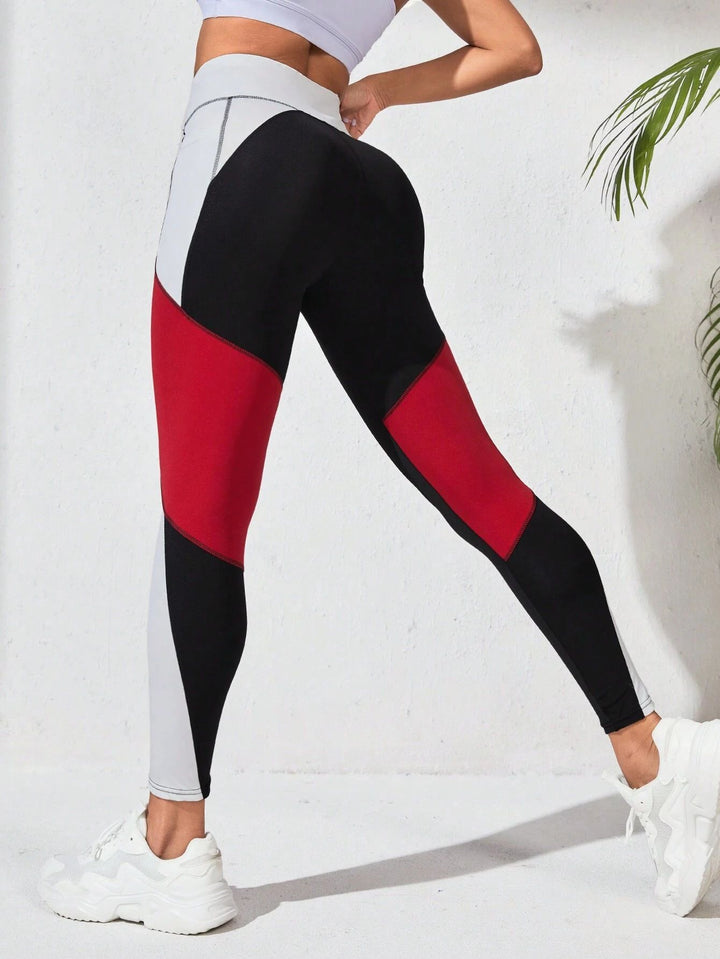 Yoga Pants European And American Stitching Running Pants Women-THAT FASHION STORE