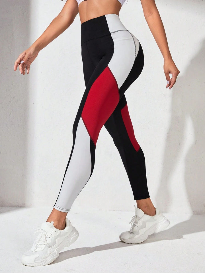 Yoga Pants European And American Stitching Running Pants Women-THAT FASHION STORE