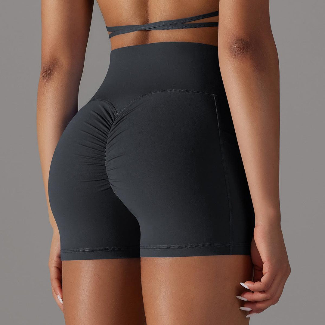 Yoga Shorts With Phone Pocket Design Fitness Sports Pants For Women Clothing-THAT FASHION STORE