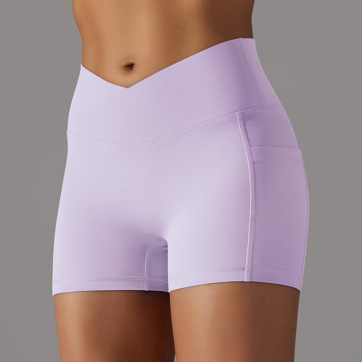 Yoga Shorts With Phone Pocket Design Fitness Sports Pants For Women Clothing-THAT FASHION STORE